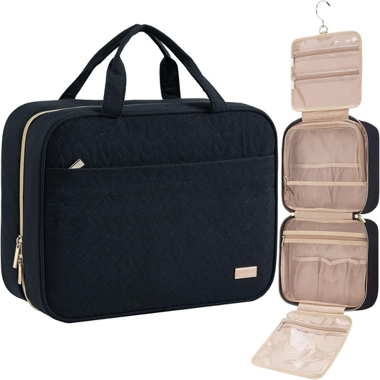 Velmoa Hanging Makeup & Toiletry Bag – Multi-Compartment Travel Organizer